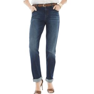 🛍Chico's so soft slim boyfriend ankle jeans chico's size 1 (10 in US)